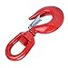 Alloy Steel Lifting Hook Swivel Eye Crane Rigging Heavy Duty 5T Industrial Round Hook for Shipbuilding Construction