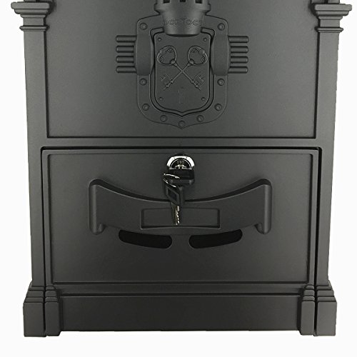 Yahead Outdoor Mailbox Retro Vintage European Aluminum Wall Mounted Mail Box Post Box Secure Letterbox Outside Mailboxe #TOP5