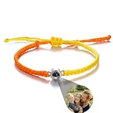 Pulsera de proyección personalizada, pulsera de fotos, pulsera conmemorativa, cumpleaños, boda, amistad para ella, hombre, mujer, mamá (estilo C)