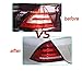 HKLMEWZ Car Led Tail Lights Compatible With Mercedes-Benz C Class W203 2000-2006 style full LED Dynamic Turn Signal Light Tail Lamp Assembly(Smoke)