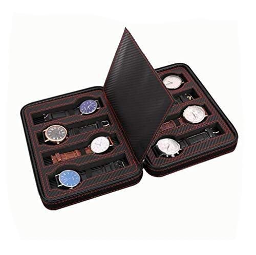 FACAIA Aufbewahrungsbox für Uhren mit Reißverschluss Uhrenhalter Organizer Armbanduhr Protector Travel Case Cover