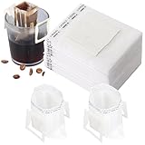 コーヒーフィルター 1杯用 100枚 吊り耳ドリップ袋 ポータブル 手作りコーヒー用 バッグ型 ペーパーフィルター お一人様 旅行先 オフィス 業務用 家庭用 (100枚)