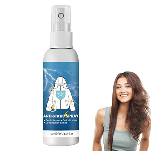 Yatoiasu Spray Estático para Ropa | Eliminador de adherencia estática Natural | Spray antiestático para Reducir la adherencia estática en Ropa, Muebles y automóviles, 100 ml Cover