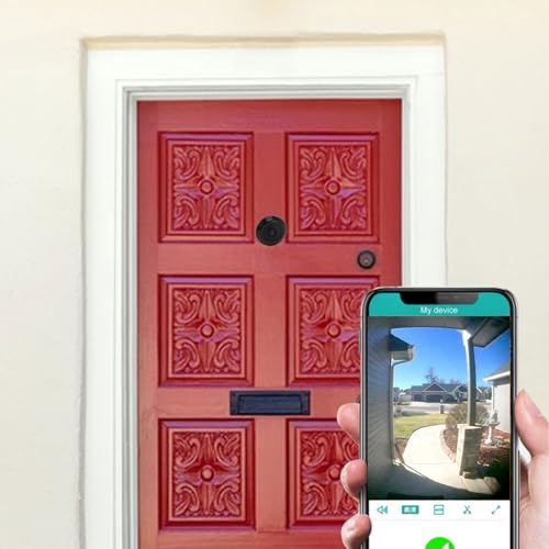 1080P HD Door Eye Hole Camera, Two Way Talk, WiFi Night, Electronic Door Viewer Camera with Wide Angle Lens, Security Guard, Day and Night for Home Security - Image 4