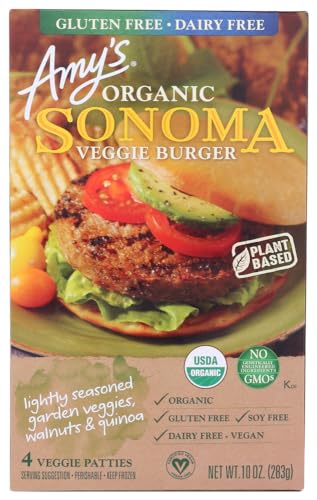 Amys Sonoma Veggie Burger, 10 Ounce -- 12 per case.