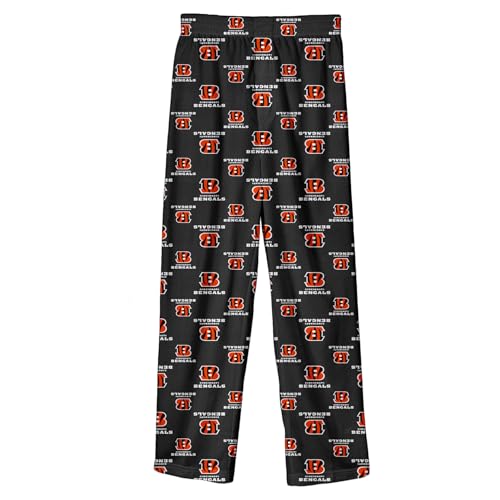 Outerstuff NFL Boys Kids and Youth Boys 4-18 Pajama Pant, Cincinnati Bengals, X-Large (16) Team Color