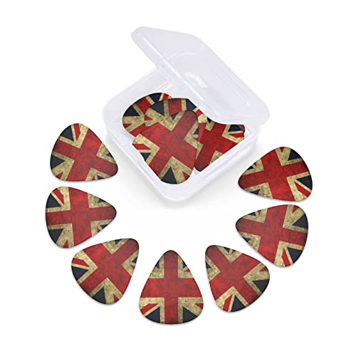 Ensemble de 12 médiators de guitare drapeau britannique pour guitare acoustique, guitare électrique, contrebasse… - Les Beatles, Paul McCartney, John Lennon, RIngo Starr, George Harrison Ensemble de 12 médiators de guitare drapeau britannique pour guitare acoustique, guitare électrique, contrebasse… – Image 7