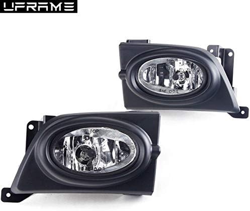 Fits 2006 2007 2008 Honda Civic Sedan 4 Dr Fog light Kit w/Bezels/Wiring/Switch/Halogen Bulbs