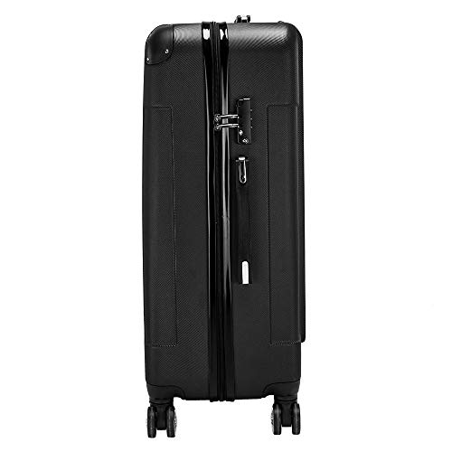 Knocbel 3-in-1 Portable ABS Trolley Case 20"/24"/28", Large Capacity Three-Piece Set Traveling Luggage Suitcases, Ergonomic Design, Lightweight for Long Term Use, Black4