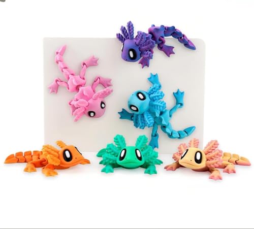 Imán de nevera salamandra gigante 3D de 11.48 cm, decoración creativa morada miniatura 4