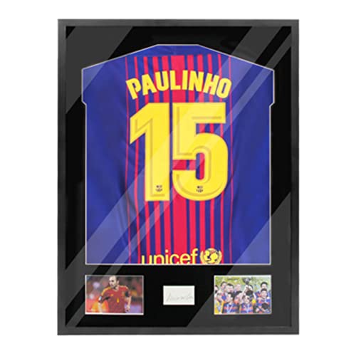 MFCCRAZY Cadre pour Maillot De Foot Adulte,DIY Frame Football Shirt Display Frames, Shirt Frame,Cadre de T Shirt Photo Maillots de Sport Jersey Photo Memorabilia .-Black||60 * 80 * 3cm