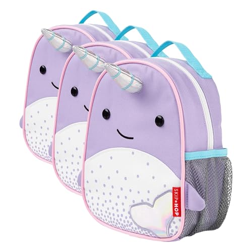 Image of Skip Hop Toddler Backpack Leash, Zoo, Narwhal (Pack of 3)