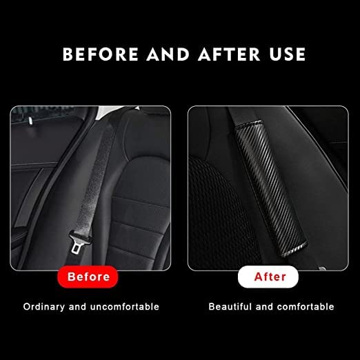 Aazon.co: LAZRU 2 PCS Carbon Fiber Seat Belt Covers For Honda Seat - View #9