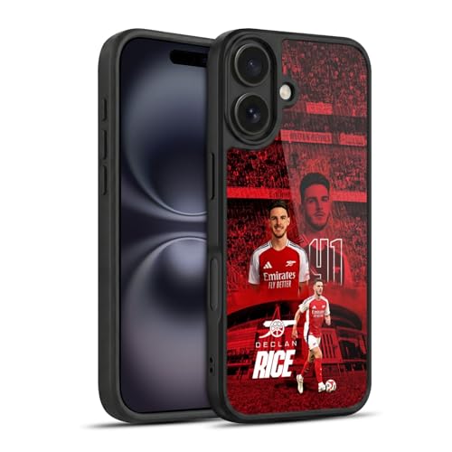 Coque iPhone 16 Arsenal FC Declan Rice 2024/25 Head Case Designs en gel