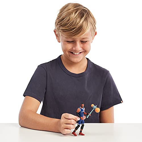 SPACE JAM: A New Legacy - Baller Action Figure - 5" Lebron James with Acme B-Ball Blocker - Thumbnail 4