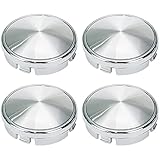 Modengzhe 64mm Wheel Rim Hub Center Covers Center Caps 64mm Lug to Lug Replacement Compatible with Volvo if Applicable (Chrome Base & Silver Sticker),Pack of 4