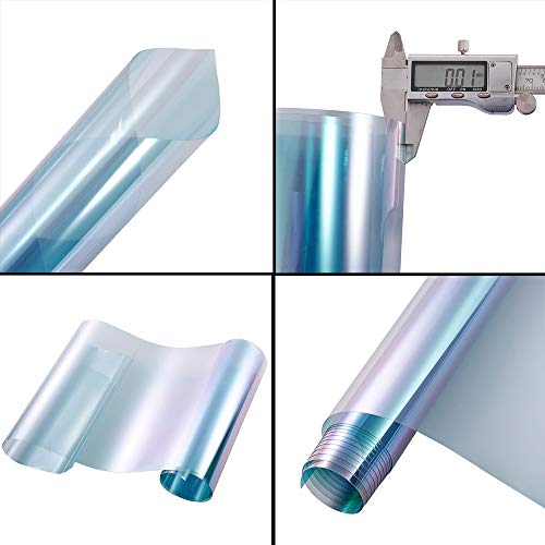 Dark Blue Chameleon Windshield Tint Car Window Foils Solar Protection Film Windshield Sun Shade Tint Film 29.5'' X 118'' #TOP2