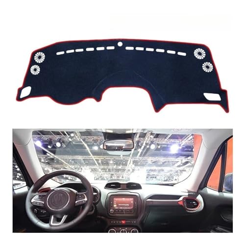 Tapis de tableau de bord antidérapant Jeep Renegade contre chaleur et fissures auto