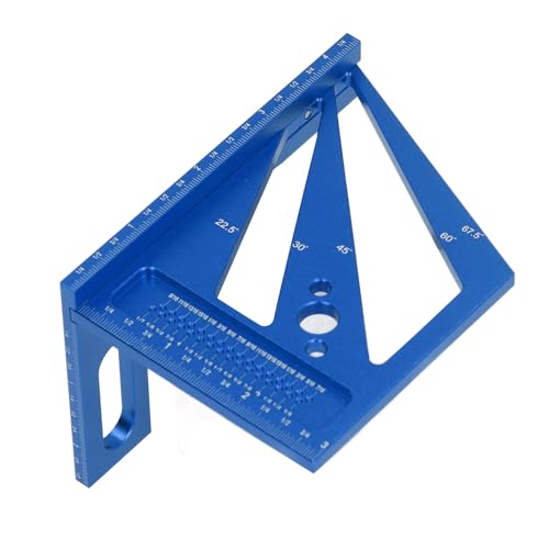 Règle de menuiserie aluminium équerre de mesure angle outil traçage - 6