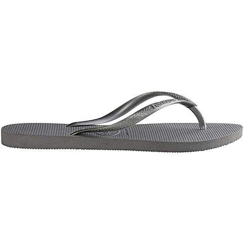Chinelo Slim, Havaianas, Meninas, Cinza Aço, 25/26