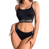 SRZYMJ Wetlook Dessous Frau Babydoll Dress 60S Negligees Lingerie Women Set Mesh Nachtwäsche Nachtkleid Damen Lang Kurzarm Winter Sleepwear Women Unterwäsche Damen Sexy