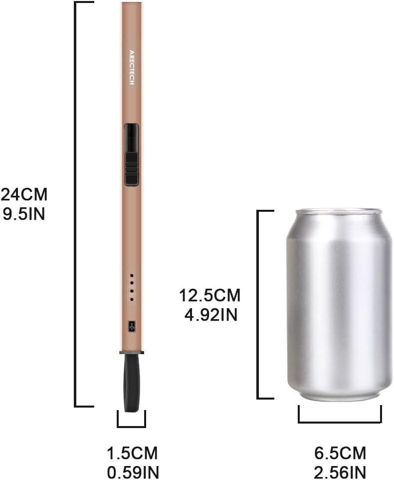 Buy ARECTECH Electric Lighter Candle Lighter USB Rechargeable Lighter