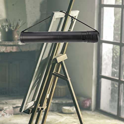 STOBAZA Tubo de Papel de Desenho Telescópico Suporte de Rolagem Expansível Tubo de Desenho Ajustável