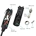 12V 24 V DC 5.5mm x 2.1mm Car Cigarette Lighter Extension Power Supply Adapter Cable with LED for Car Truck Bus Van(10FT)