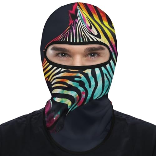 Balaclava para Hombres con Diseño de Arcoíris y Zebra, Máscara de Invierno para Ciclismo, Protección Facial Multifuncional para Esquí, Escalada y Deportes miniatura 7