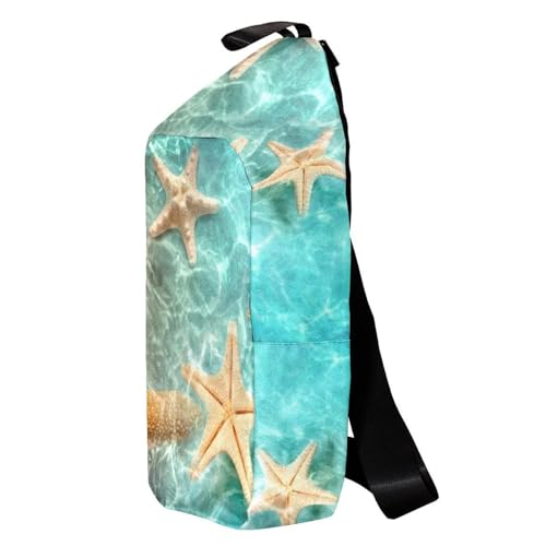 Sac à dos à bandoulière multicolore au design marin ergonomique