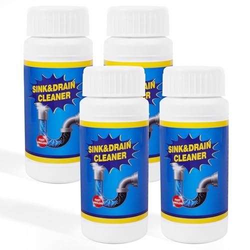 Worxvell Sink Drain Cleaner Powder: Drain Clog Remover for Kitchen Bathroom Tubs and Showers - Improve Water Flow and Support Home Plumbing (400g)