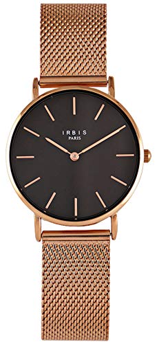 Montre Rose Femme IRBIS Elysée Mesh Rose Gold 36 mm le cadeau idéal à offrir