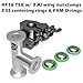 bmotiontech superior grade ISO-KF NW16 KF16 Flange Tee Fitting with 3 sets of Aluminum wing nut clamps & O-rings (KF16 Equal TEE w/ 3 clamps)