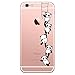 Caler Kompatibel mit/Ersatz für Hülle 6S/6 Hülle Weiche Flexible Silikon-Handy-Hülle Transparente Ultra Slim TPU dünne stoßfeste mit Motiv Tasche Etui Schutzhülle Case Cover (Panda 2)