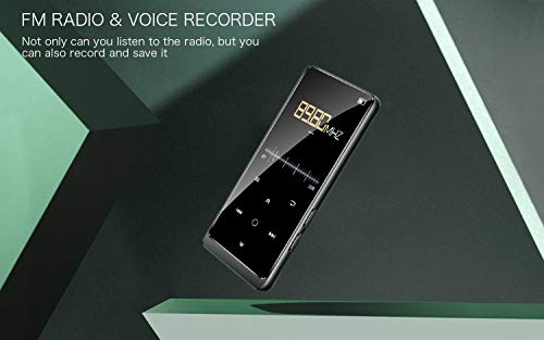 32GB Lettore MP3 con Bluetooth 4.2, Supereye 2.4 Pollici Portatile Lossless Sound Lettore MP3, con Radio FM/Registratore Vocale, Supporto espandibile fino a 64G (Cuffie e fascia da braccio inclusi)…