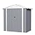 Greesum 6×4FT Outdoor Storage Shed, Metal Patio Storaged Sheds with Lockable Doors, Sheds & Outdoor Storage for Bike, Backyard, Pool and Garden, Gray