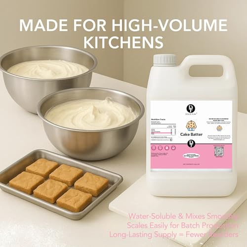 Image of Dolce Flav Cake Batter Flavoring - 32 Ounce Water-Soluble Kosher, Sugar-Free, Concentrated Cake Batter Flavor for Frosting, Cupcakes & Ice Cream