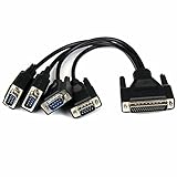 StarTech.com 4 Port Serielle PCI Express Schnittstellenkarte - 2 x RS232 2 x RS422 / RS485 - PCIe Adapter Karte mit Breakout Kabel