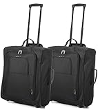 2 PACK - Packen Sie die max auf Easyjet, BA & Jet2 Flug! Größe: 56x45x25cm / 22 