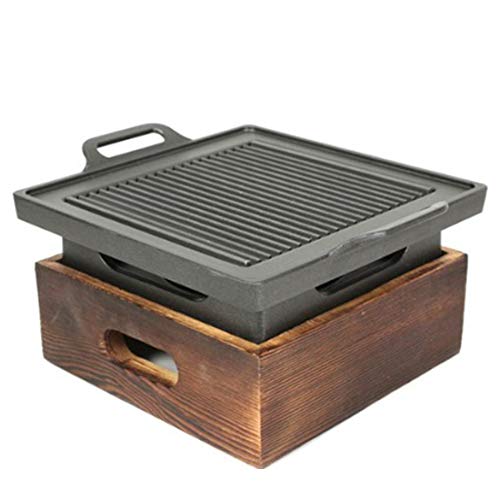NOMADE Japan Style Aluminum Square Mini Hibachi Set (Large)