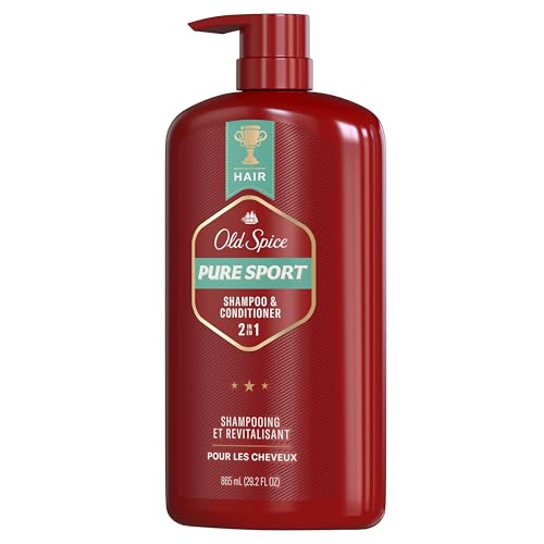 Old Spice Mens 2-in-1 Shampoo and Conditioner Set, Pure Sport, For All Hair Types, Healthier, Fuller, More Moisturized Looking Hair, 29.2 fl oz Each, Twin Pack - image 9
