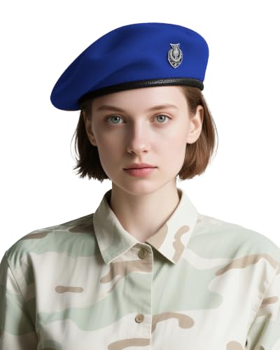 CKYPTFK Military Beret for Men & Women, Wool Beret Hat, Vintage Army Hat