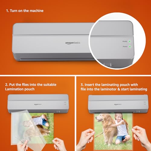Image of Amazon Basics A4 Lamination Machine | Hot Lamination | Laminating Speed - 298 mm /min
