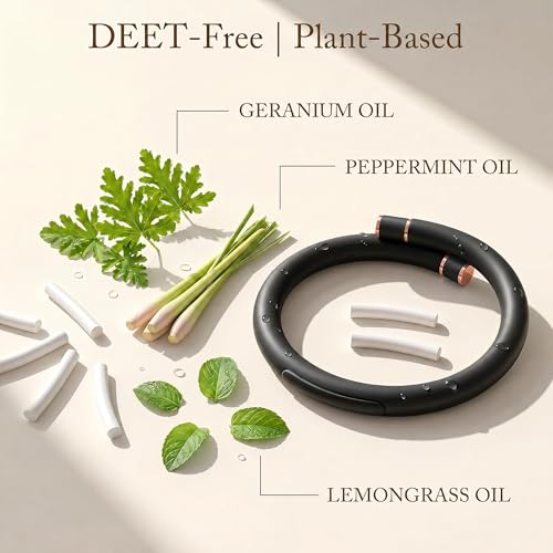 BuggyBands Mosquito Repellent Bracelets for Adults & Kids, DEET-Free Natural Bug Repellent Silicone Bands – Waterproof, Skin-Friendly Wristbands for Outdoor, Camping, Hiking, Travel - 2 Pack Black by BuggyBands - Used condition - Image 3
