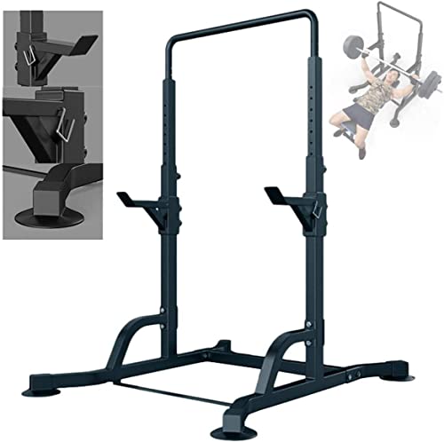 OTQEFTN Barbell Stand Weight Lifting Rack Gym Family Fitness Multifunction Sturdy Bench Press Equipment, Home Weight Lifting Equipment Squat Rack Horizontal Horizontal Rack for W