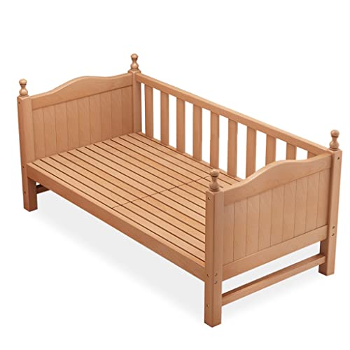 Splicing Widening Children's Bed With Guardrail, Wood Bed Frame, Bedroom Furniture For Adults, Kids, Toddlers, Teenagers, Easy To Assemble (Size : 180X40X40Cm) #TOP20