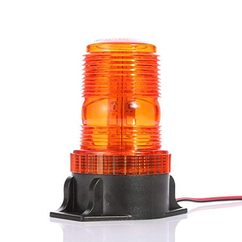 Gledto Automotive Emergency Strobe Lights - 30 LEDs 15W Waterproof Hazard Warning Flash Light for Car, Truck, Amber Yellow