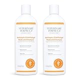 Veterinary Formula Clinical Care Antiseptic and Antifungal Medicated Shampoo for Dogs & Cats, 16 Fl Oz – Helps Alleviate Scaly, Greasy, red Skin – Paraben, Dye, Soap-Free (2 Pack)