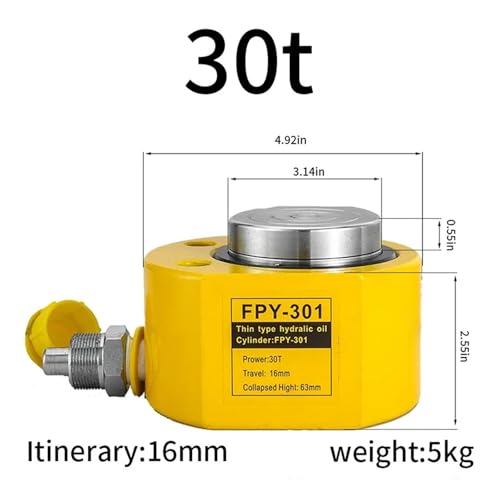 Gato hidráulico 30T con carrera de 11mm para elevación industrial 3