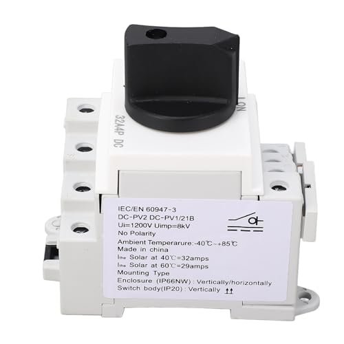 Interrupteur Solaire Haute Performance SEAFRONT Contacts Argentés 1000V - 3